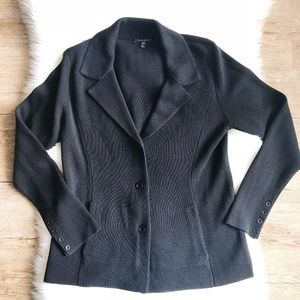 Eileen Fisher Black Soft Blazer Cardigan MP